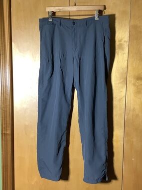 REI gray hiking pants, size 34x32
